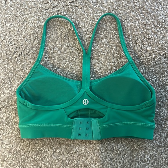 NWOT Lululemon - Flow Y Adjustable Bra - Size 4 - Emerald Ice - Picture 2 of 3